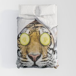 Tiger in a Towel Comforter