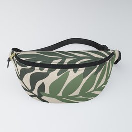 Large Overlapping Leaves Tropical Modern Fanny Pack