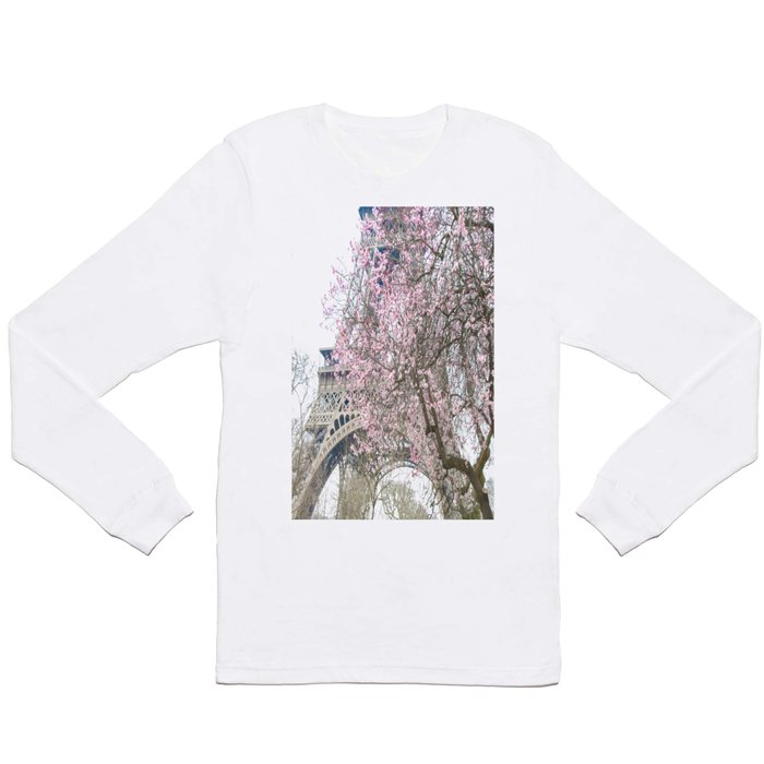 Paris in Springtime with the Eiffel Tower Long Sleeve T Shirt