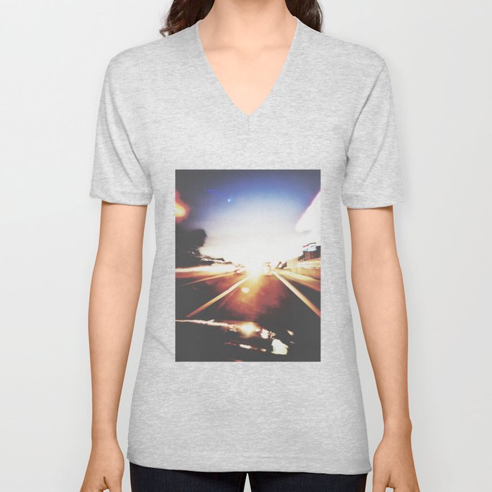 The Speed of Life V Neck T Shirt