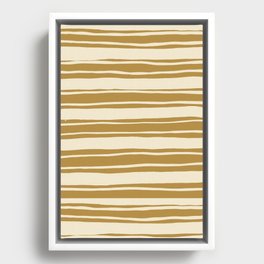 Abstract Line Pattern 5f_ Framed Canvas