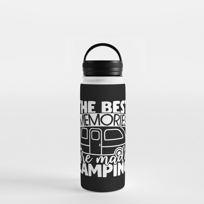 The Best Memories Are Made Camping Funny Saying Water Bottle