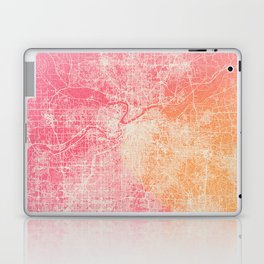 Colorful Kansas City Map Laptop Skin