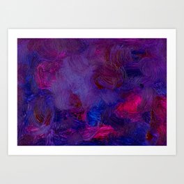 Celestial Haze (Purple) Art Print