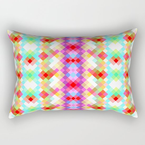Colorful pixels Rectangular Pillow