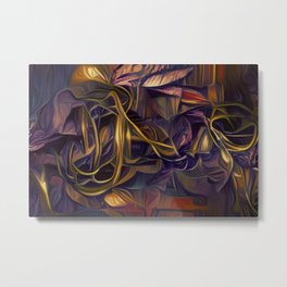 Abaddon Metal Print | Purple, Michelle, Painting, Digital, Art, Abstract, Gold, Hoffmann, Artwork 