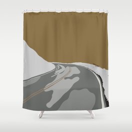 Warm Mountain Road Shower Curtain