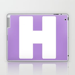 H (White & Lavender Letter) Laptop Skin