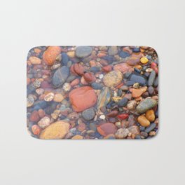 Beach Stones Along Lake Superior Bath Mat