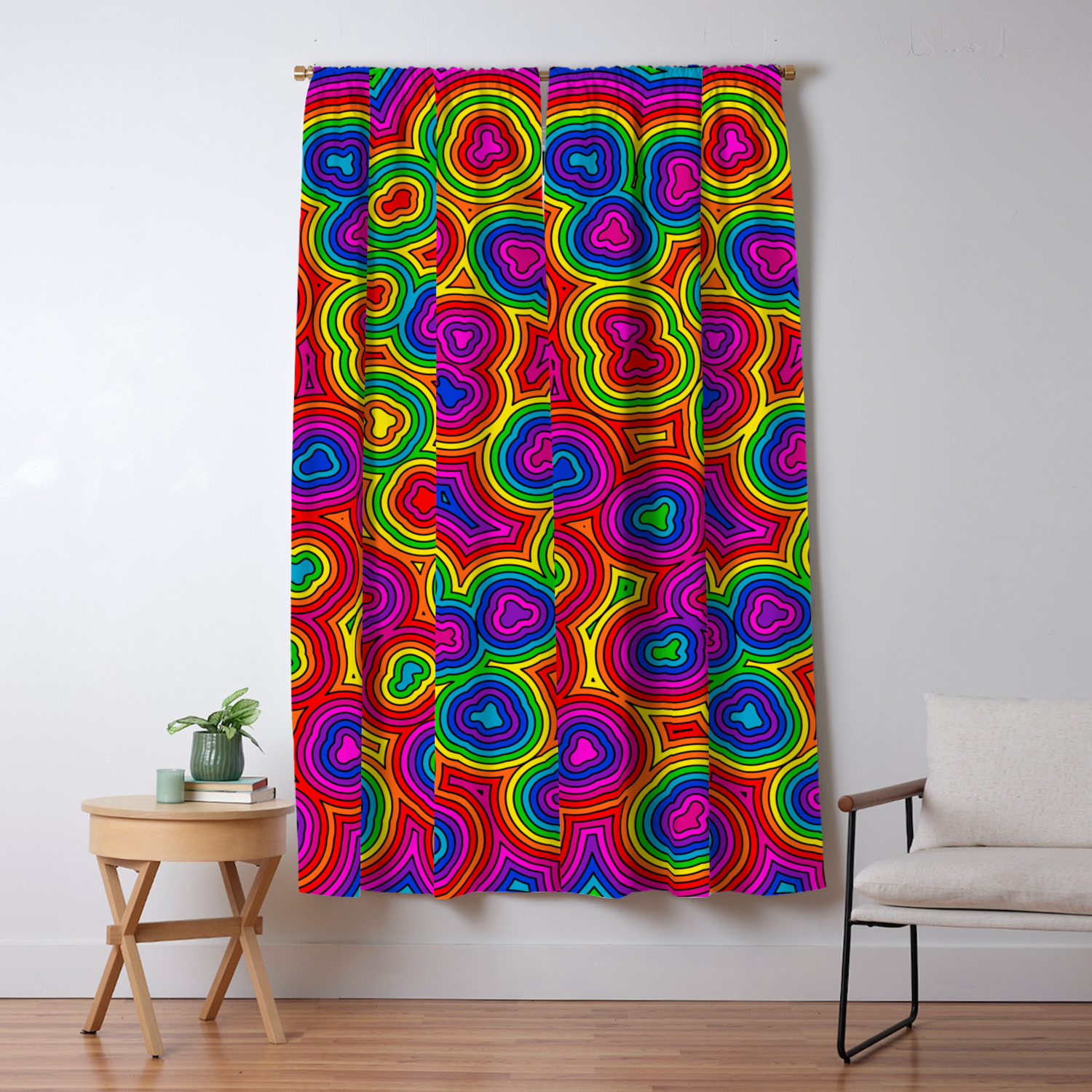 Acid Rain Puddle Ripples Blackout Curtain By Shirimor