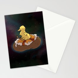 Space Duck Stationery Cards
