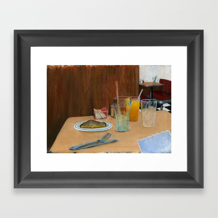 Classic Diner Framed Art Print