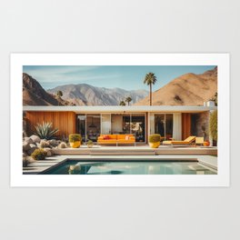 Palm Springs Pool 524 Art Print