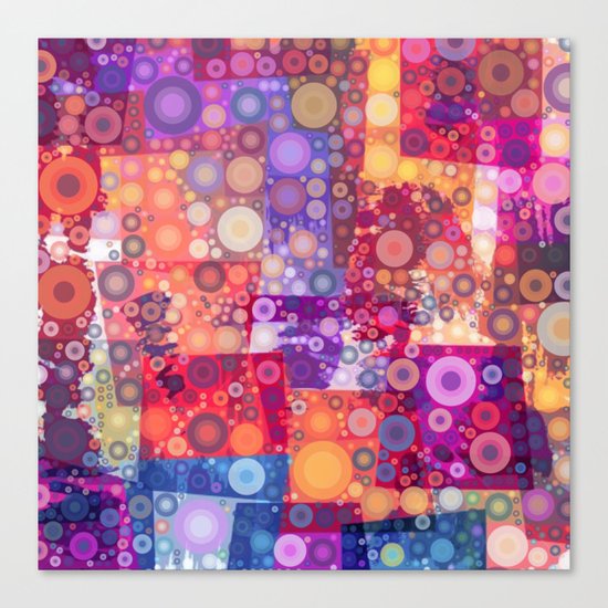 Harlequin Bubbles Canvas Print