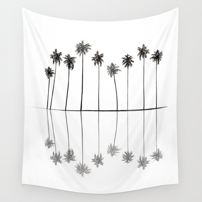 Palm Reflections II Wall Tapestry