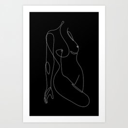 Single Nude Night Art Print