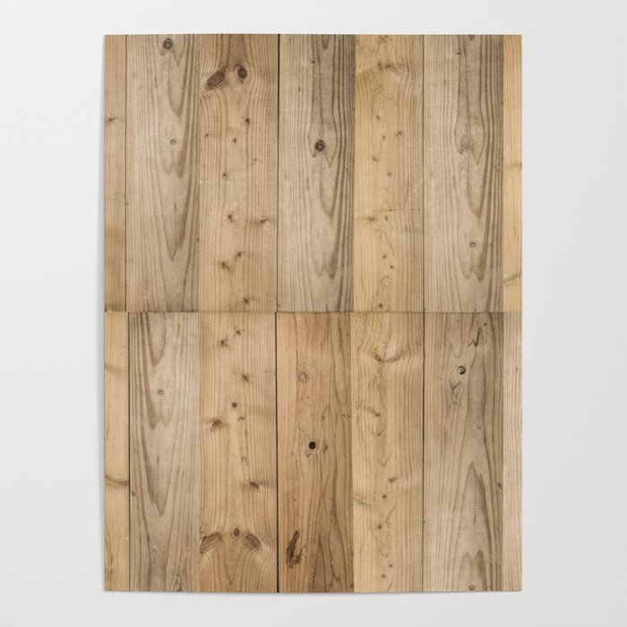Wood Planks Light Poster