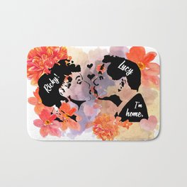 I Love Lucy - Lucy and Ricky Bath Mat | Lucy, Lucyandricky, Ilovelucy, Graphicdesign, Lucilleball, Lucyricky, Ricy, Desiarnaz 