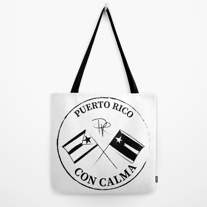CON CALMA PUERTO RICO Tote Bag