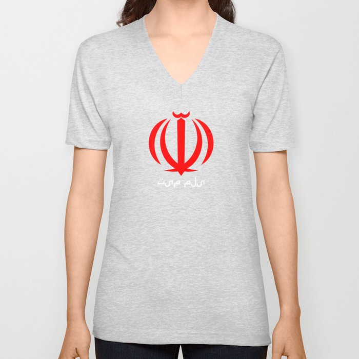 Iran V Neck T Shirt