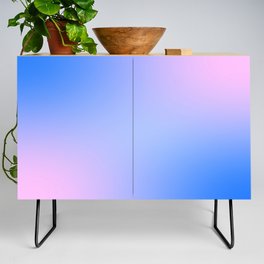 Minimal pastel blue - purple pink gradient Credenza