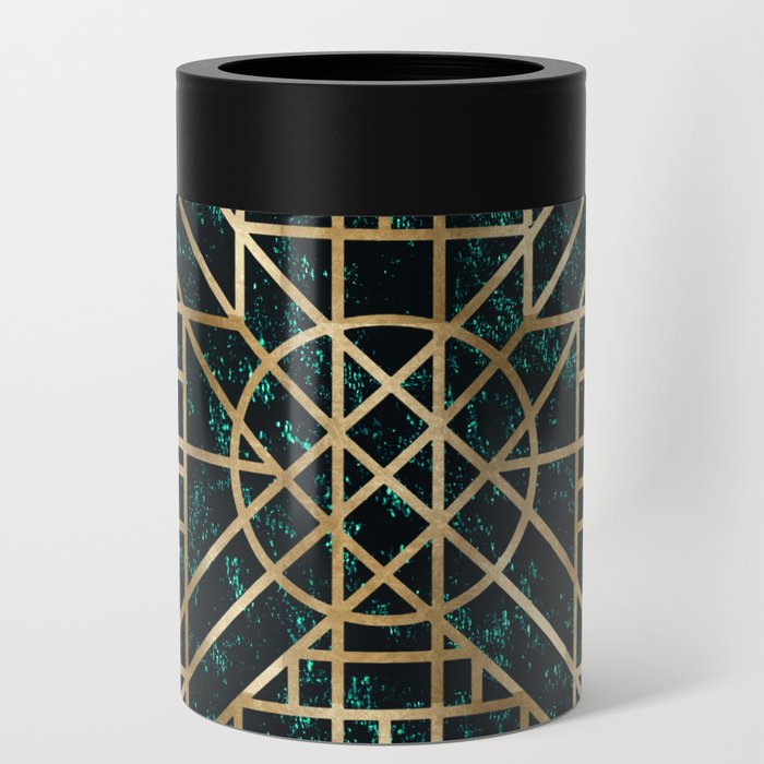 Art Deco design - velvet geo X Can Cooler