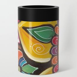 mandala and pink, plants,modern art,colorful Can Cooler