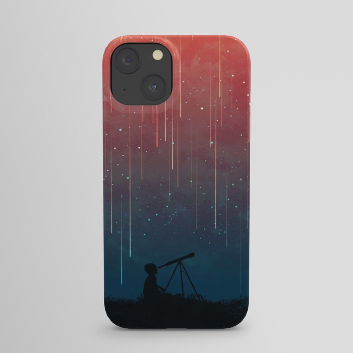 Meteor rain iPhone Case