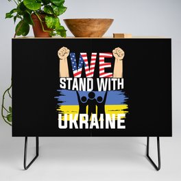 We Stand With Ukraine Credenza