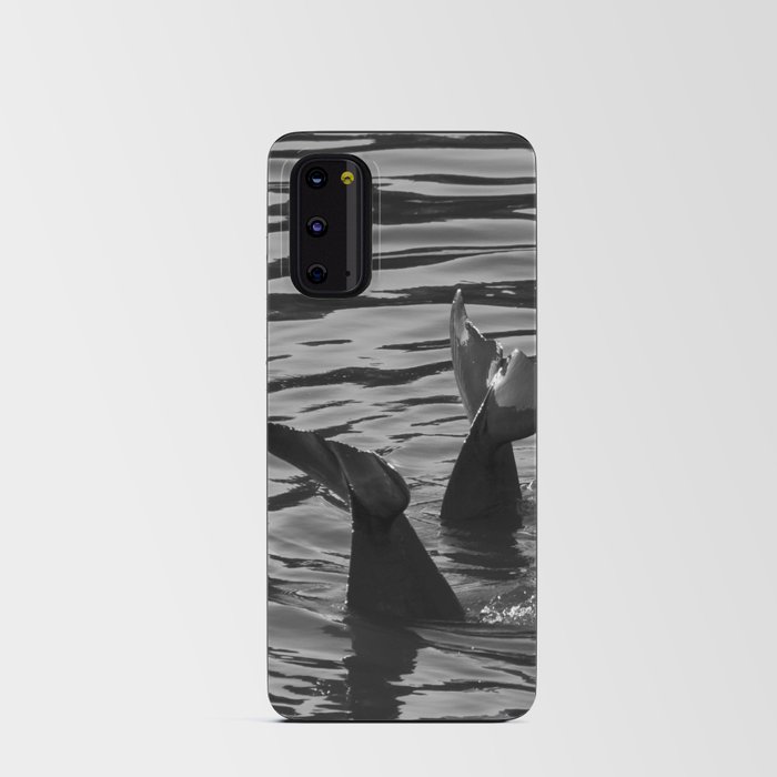Black and White Dolphins Android Card Case