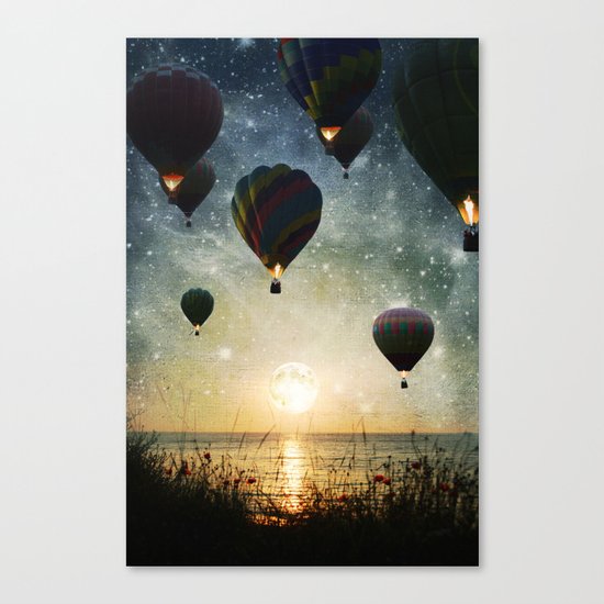 Lighting the night Canvas Print
