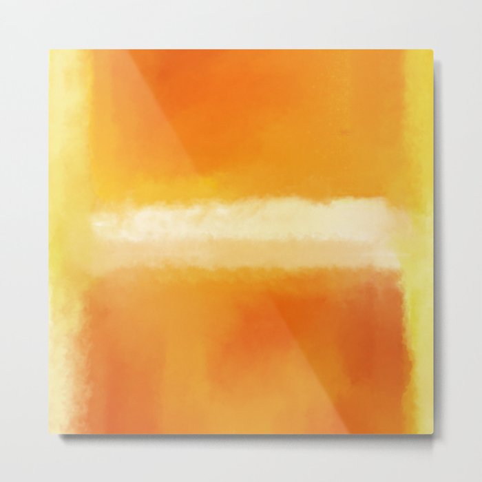 Mark Rothko Interpretation Orange On Orange Metal Print