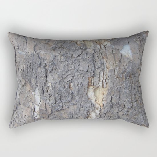brown sycamore bark Rectangular Pillow