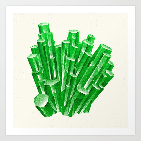 Green Formation Art Print