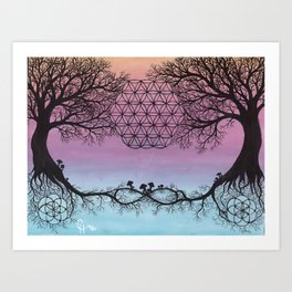 The Network of Life Art Print