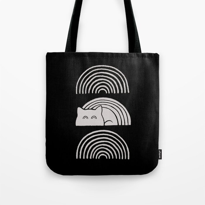 Black and white tote bag hot sale
