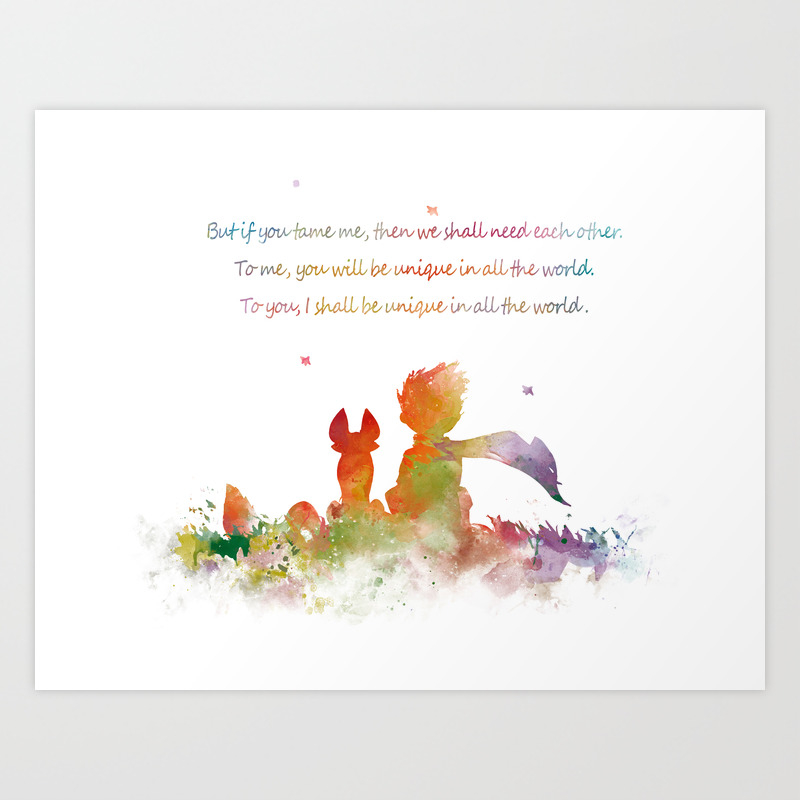 Little Prince Fox Art Print By Monn Society6