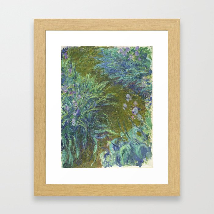 Irises by Claude Monet Framed Art Print
