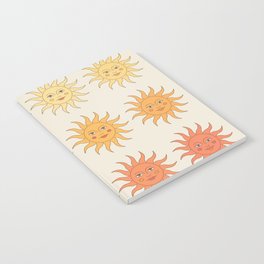 colorful retro sun  Notebook
