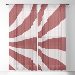 Peppermint Candy Flow Sheer Curtain