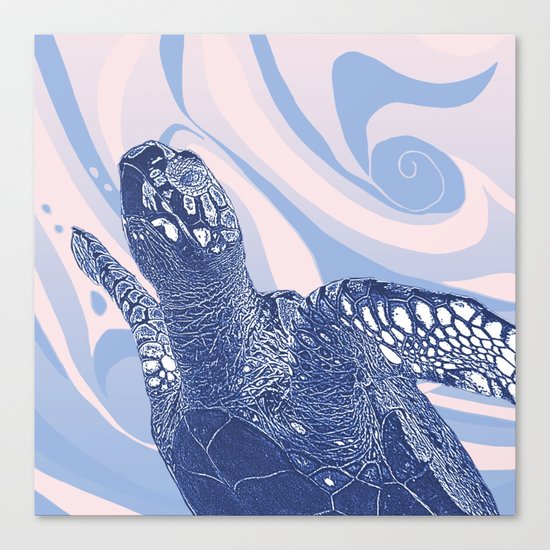Unique Turtle Design Canvas Print