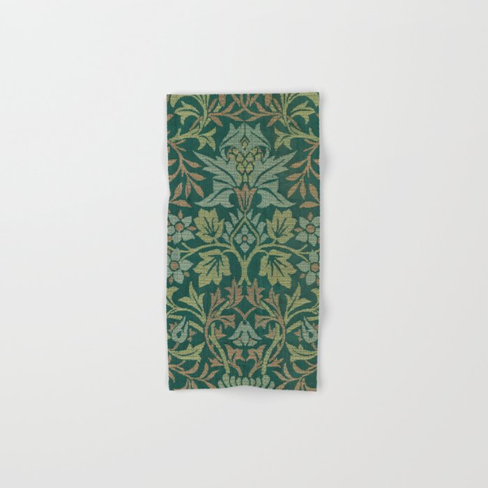 William Morris nature print Hand & Bath Towel