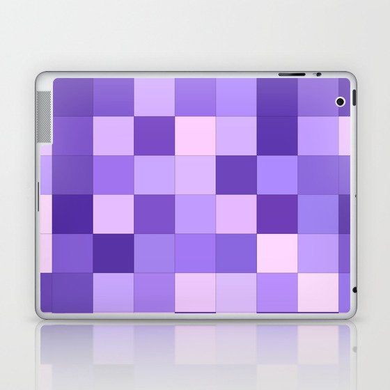 Pastel purple squares Laptop & iPad Skin