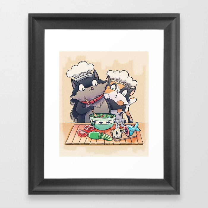 Little Chefs Framed Art Print