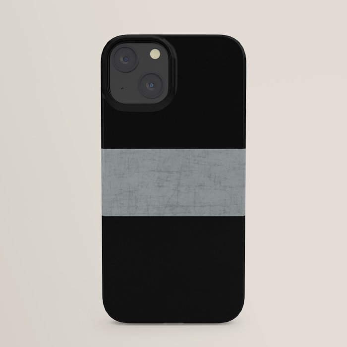 classic black and gray iPhone Case by her art Society6