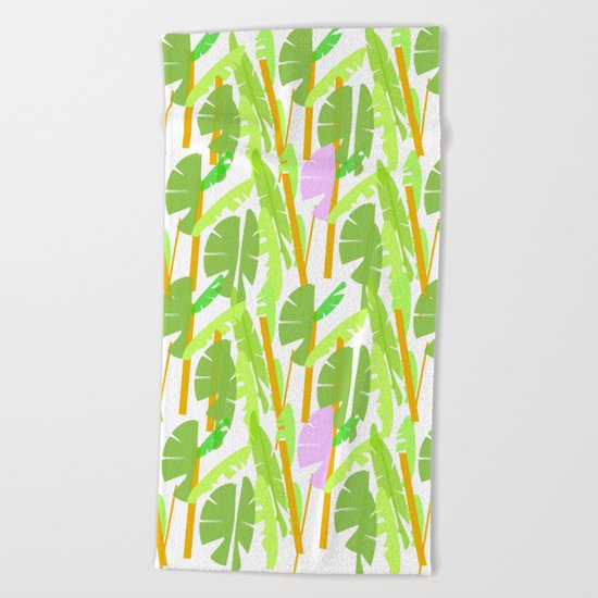 Tropical Plantation Beach Towel