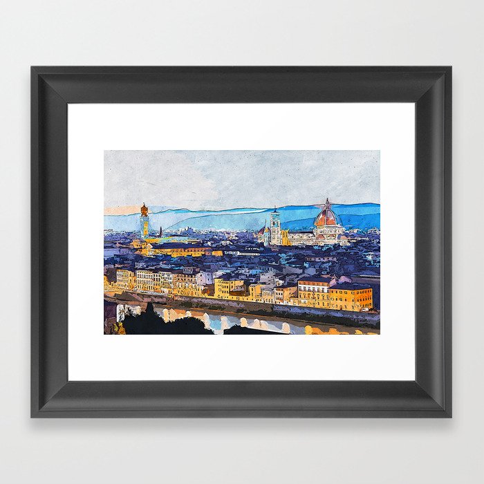 Florence Cityscape Framed Art Print