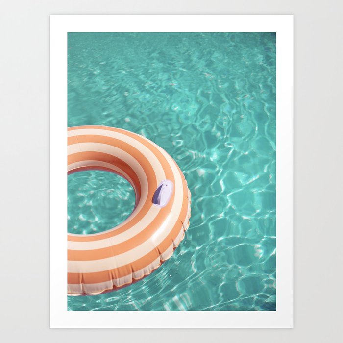 Meet me in the pool  Art Print