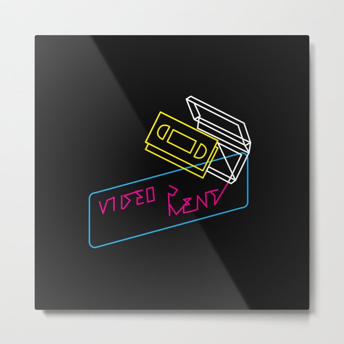 Video Is For Rent Metal Print