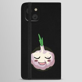 Garlic Kawaii Garlic Vegetable Cook iPhone Wallet Case